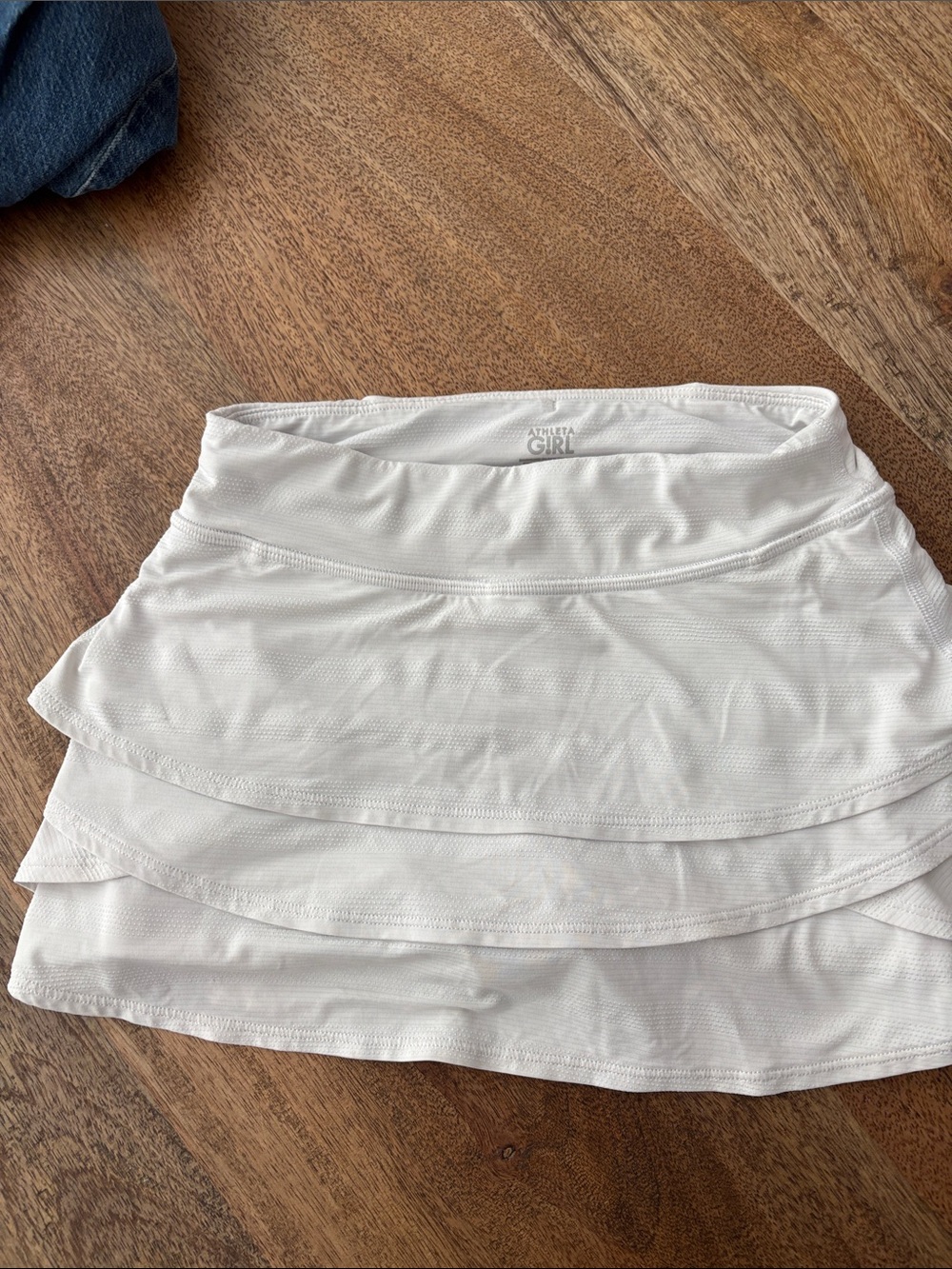 Athleta White Layered Skater Skirt